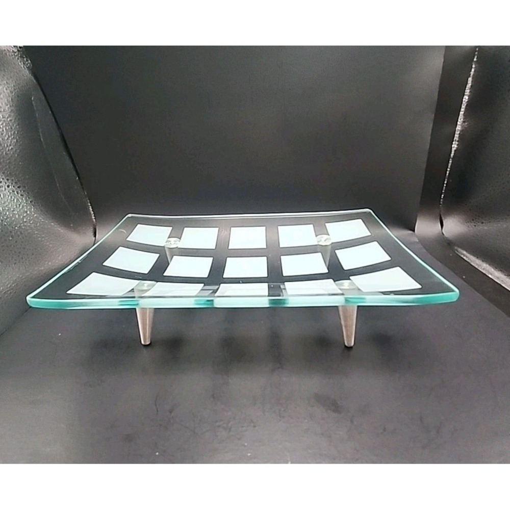 EUC Glass Tray To Hold Items Display Appetizers For A‎ Party Cheese Tray